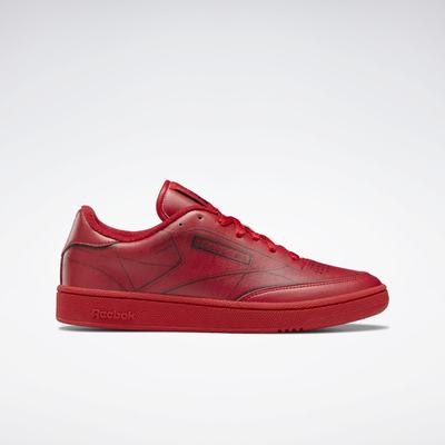 Reebok Men's Maison Margiela Club C Shoes Red,US-50126